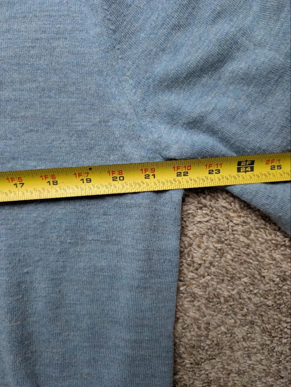 Banana Republic Merino Wool‎ V-Neck Men’s Sweater - Light Blue Sz L Classic Prep